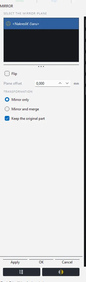 Mirror panel