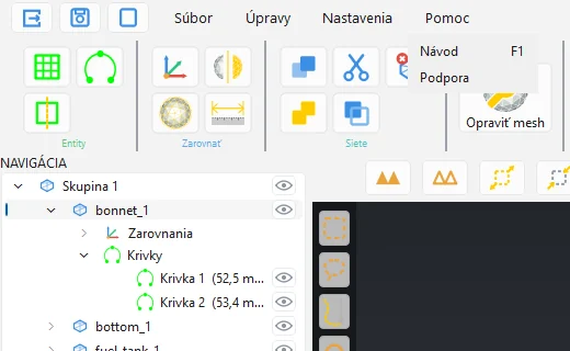 Menu Pomoc